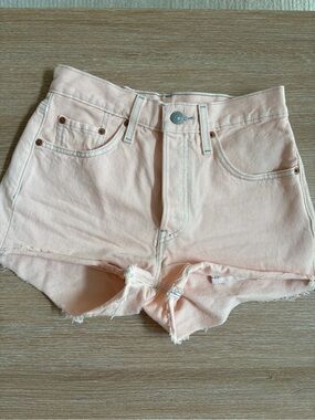 Levi's Light Peach Denim Shorts
